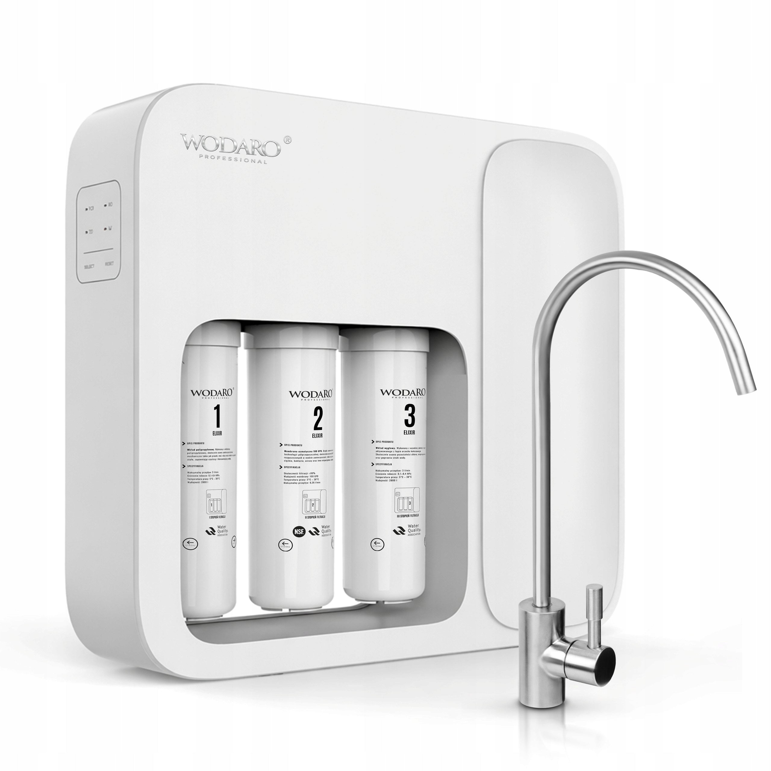 Reverse Osmosis System WODARO ELIXIR Reverse Osmosis RO5 Filter for Kitchen Brand wodaRO