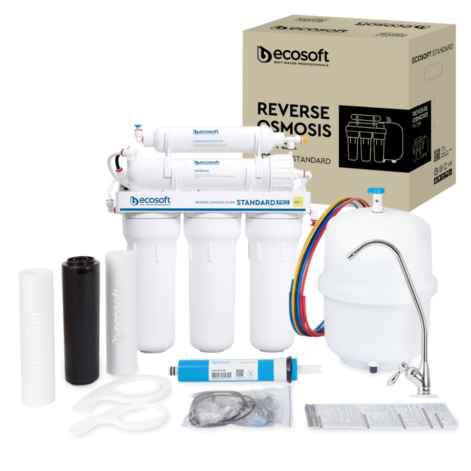 Reverse osmosis filter BWT Ecosoft STANDARD RO5 under sink with mineralizer Manufacturer code MO550MECOSTD