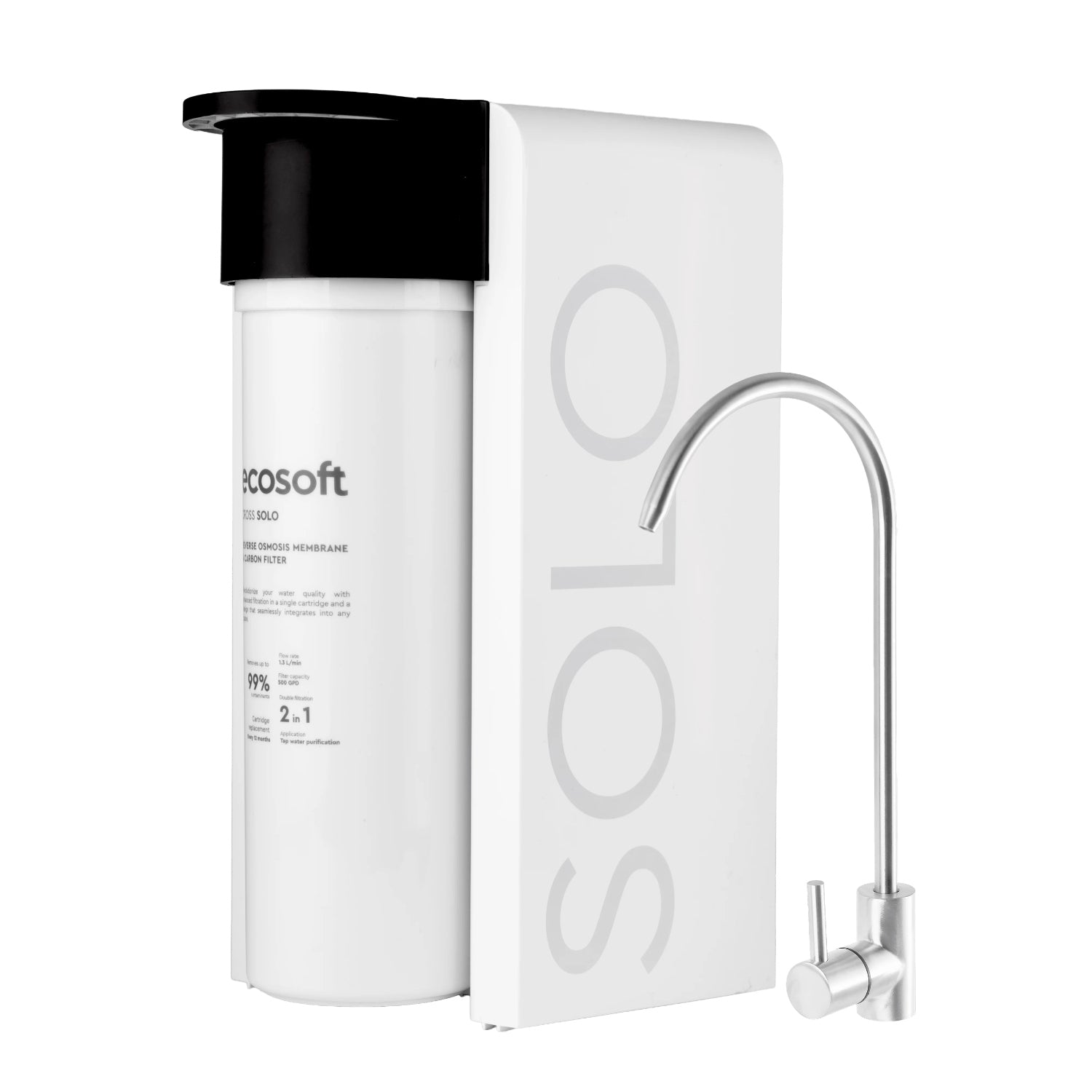 Reverse osmosis filter Ecosoft CROSS Solo with direct flow + akc Packaging status original