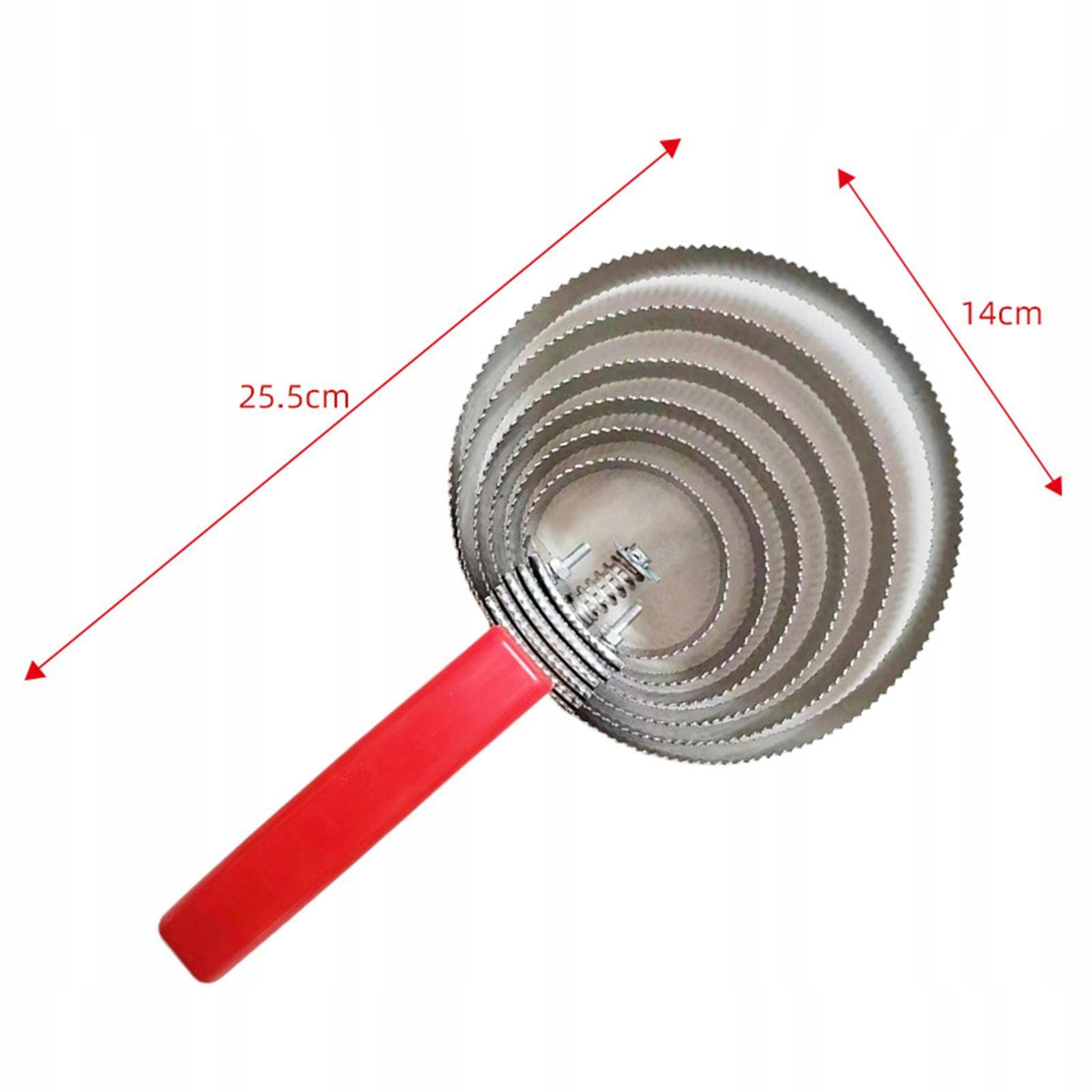Reversible Curry Comb Metal Curry Brush Multifunctional with 6 Rings Packaging status original