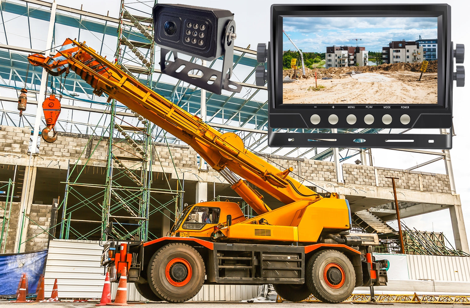 Reversing Kit AHD7010 SONY Full HD Recorder for TIR BUS HARVESTER TRACTOR Manufacturer code AHD7010