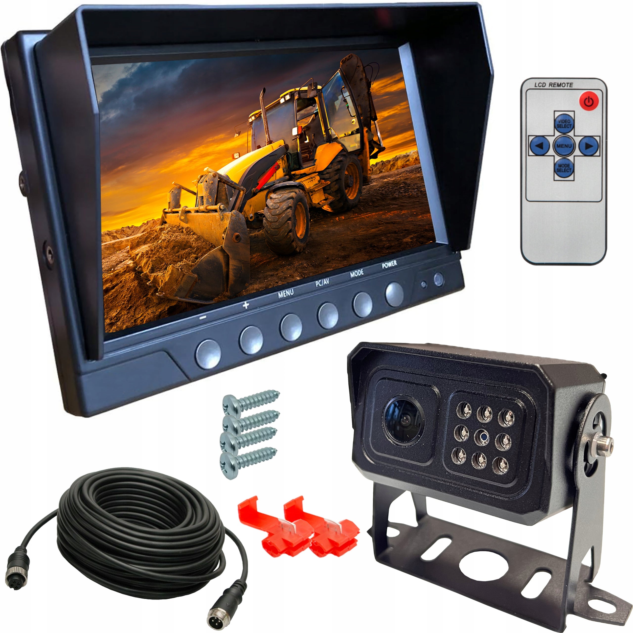 Reversing Kit AHD7010 SONY Full HD Recorder for TIR BUS HARVESTER TRACTOR