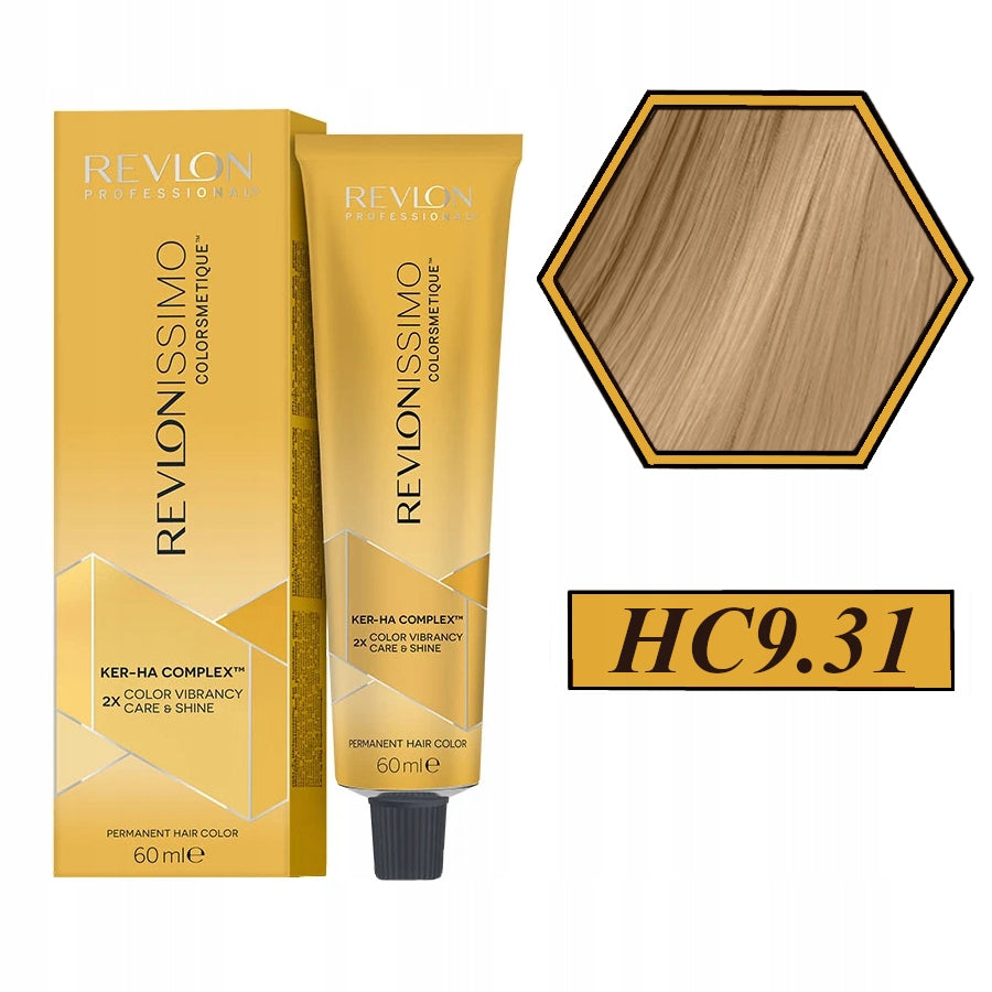 Plaukų dažai Revlon Revlonissimo Colorsmetique 9,31-very light beige blonde, 60 ml