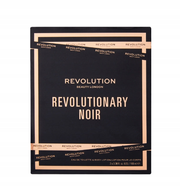 Revolution Revolutionary Noir Gift Set 100ml EDT + 100ml lotion Packaging status original