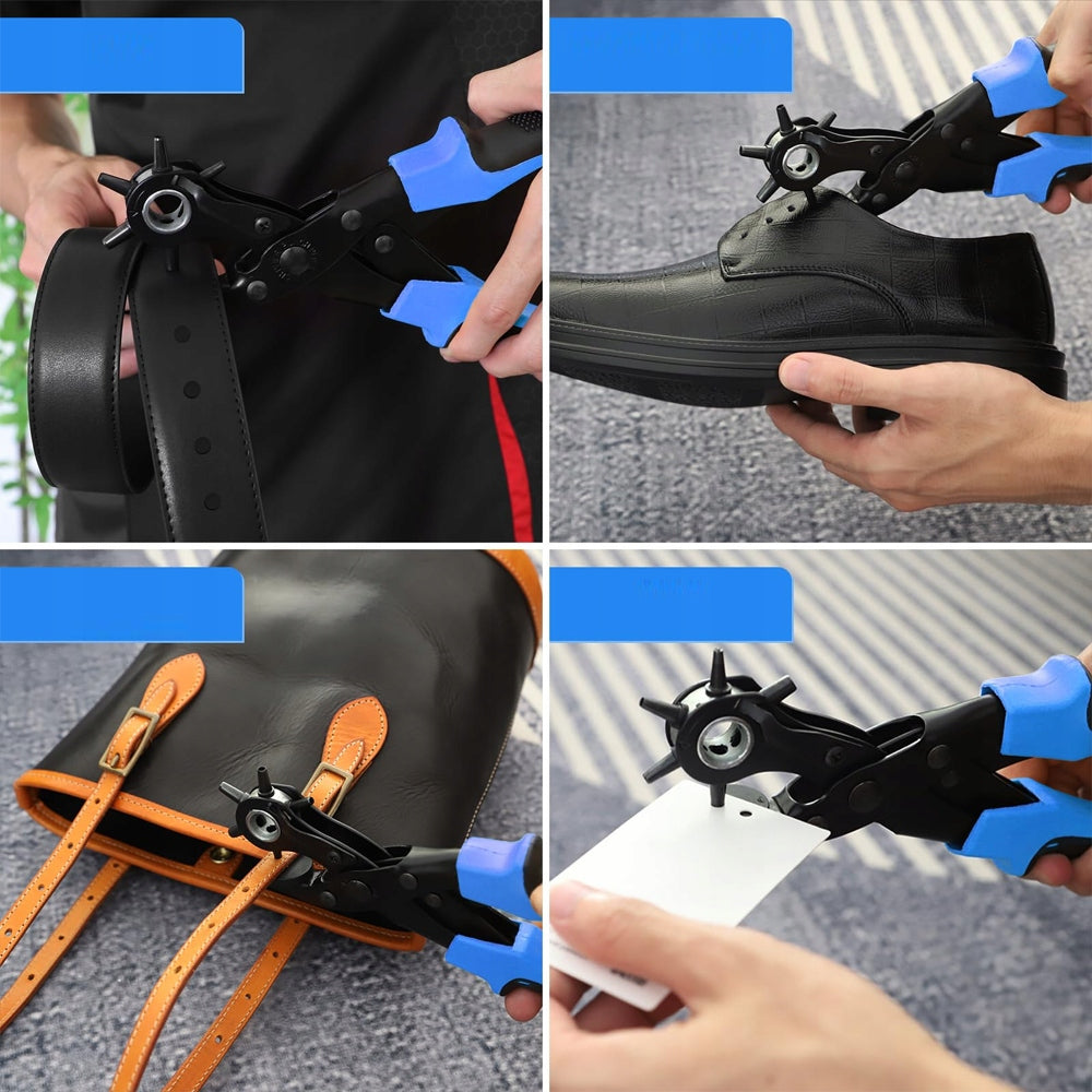 Revolver punch for leather and belts – professional, pliers Packaging status original