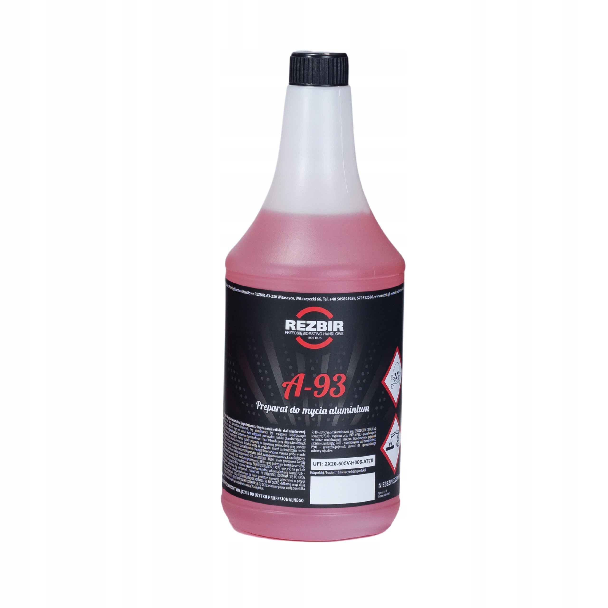 Rezbir A-93 1L Acidic Rim Cleaner Concentrate