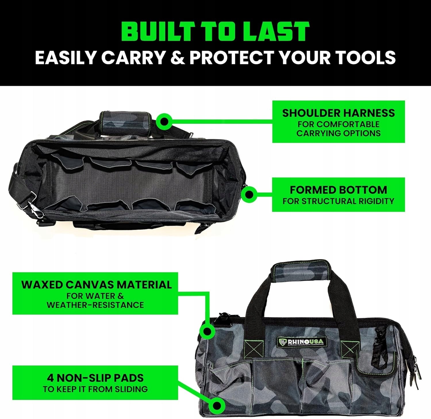 Rhino USA Tool Bag Suitcase 45cm With Wide Opening Brand no brand