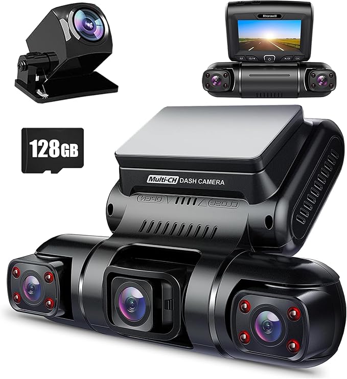 Rhorawill Car Camera with 4 FHD 4 x 1080P Lenses with GPS Packaging status original
