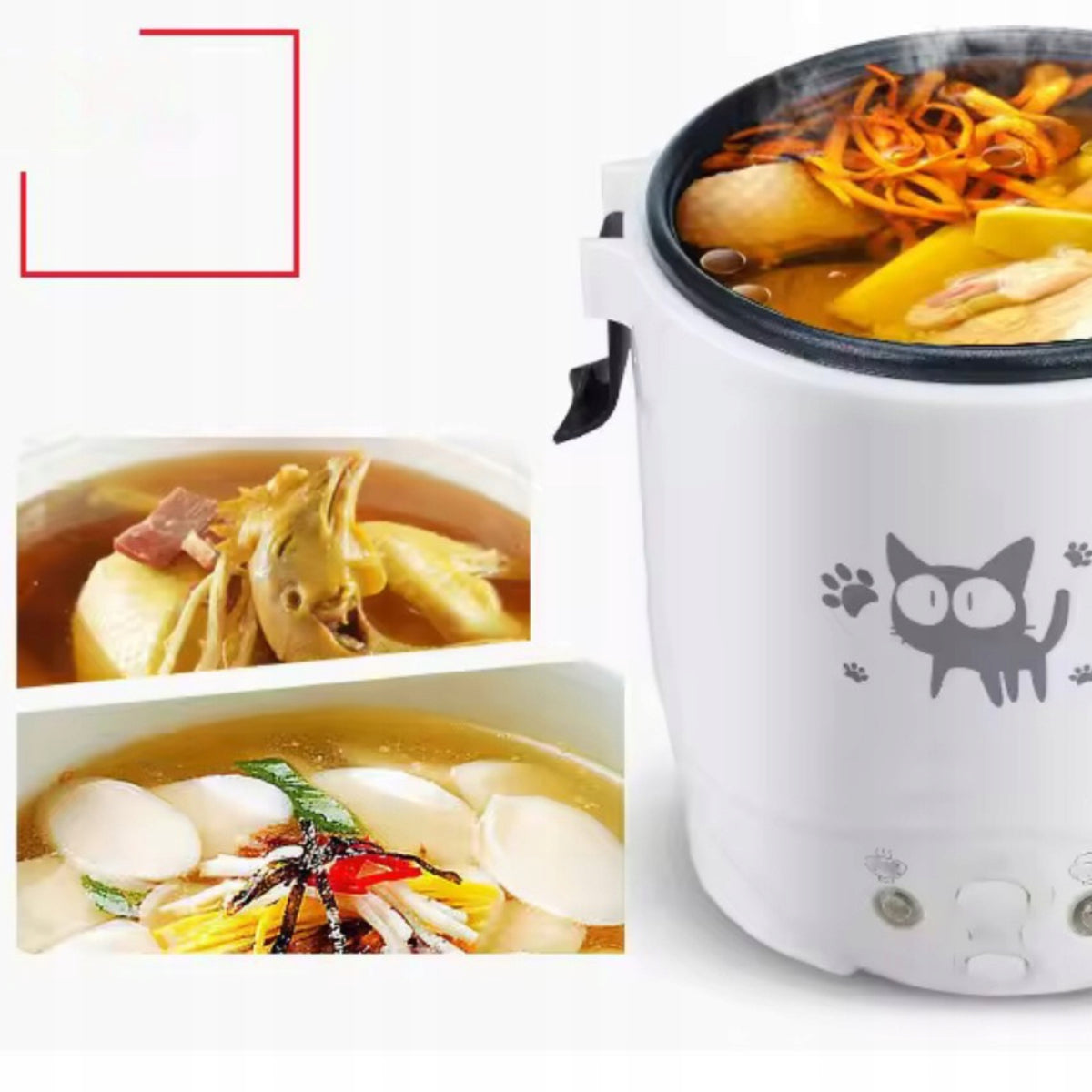 Rice Cooker Pot Rice Cooker 1L Rice Cooker Machine Appliance Manufacturer code Multicooker Ryżowar Przenośny Do Samochodu