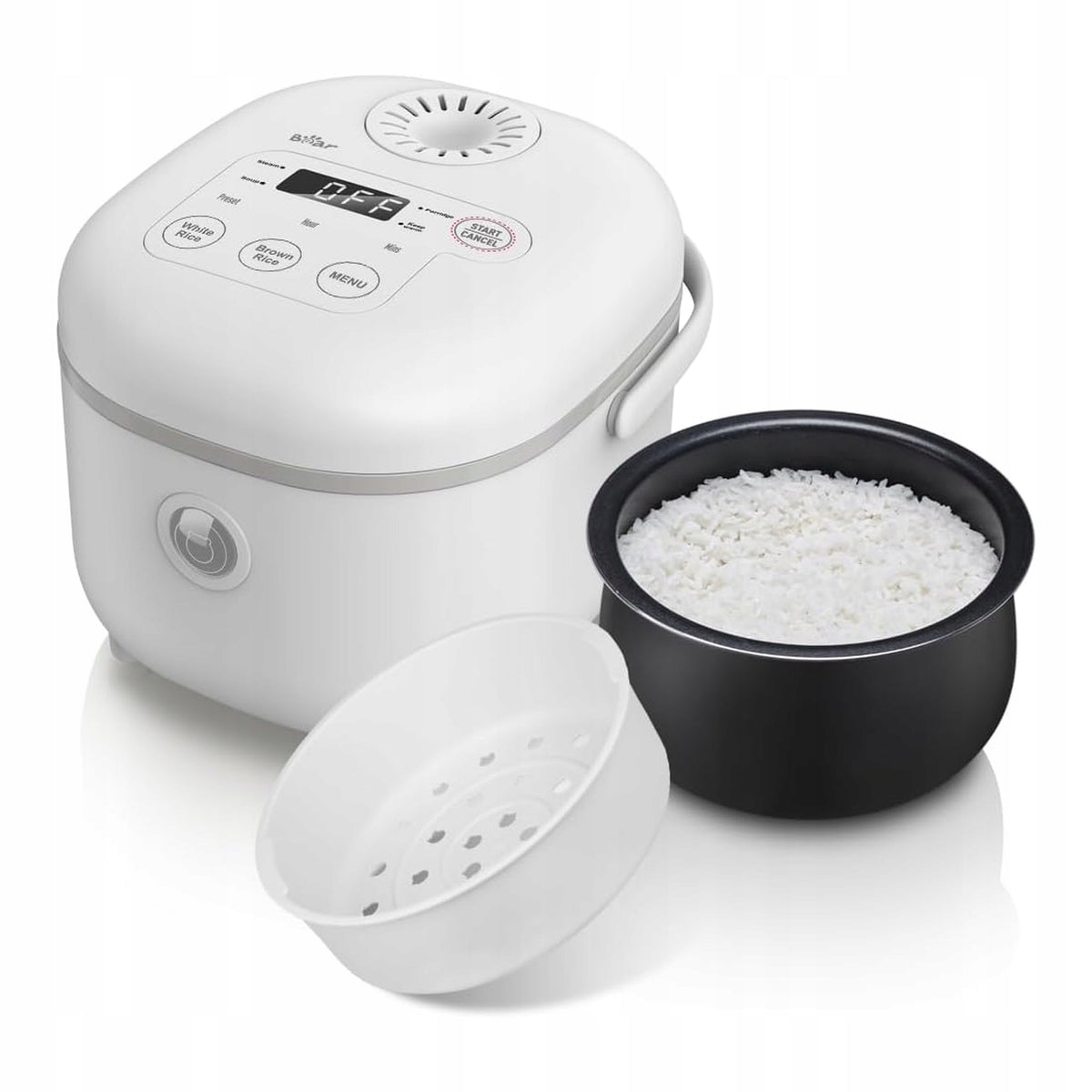 Rice Cooker With Steamer 2 L Electric Rice Pot For 1-4 People For Kitchen