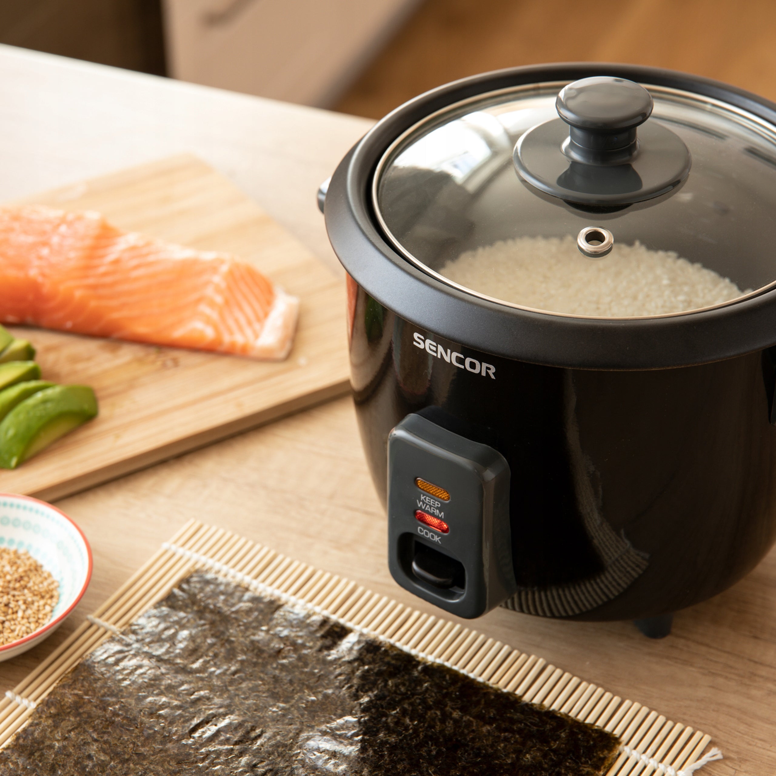 Rice Cooking Pot Sencor 0601BK 0,6L Black Dominant color black