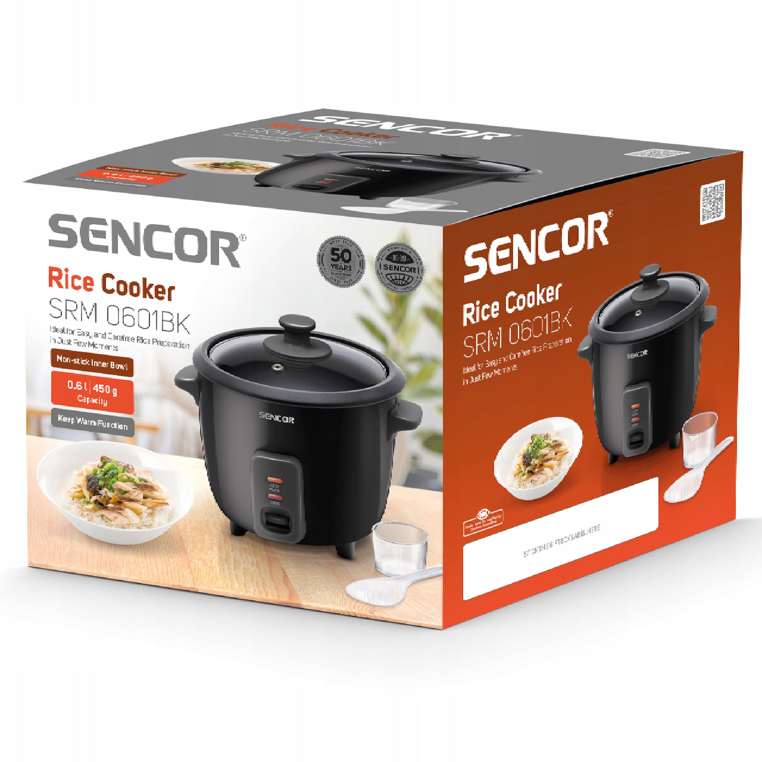 Rice Cooking Pot Sencor 0601BK 0,6L Black EAN (GTIN) 8590669310807