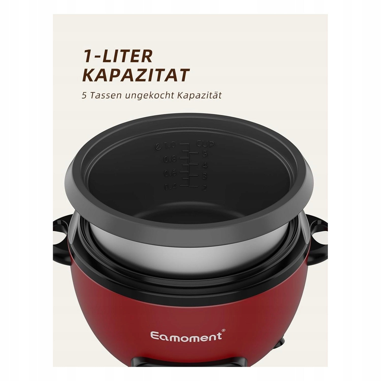 Rice Pots 1L Steaming and Cooking Rice Dominant color black