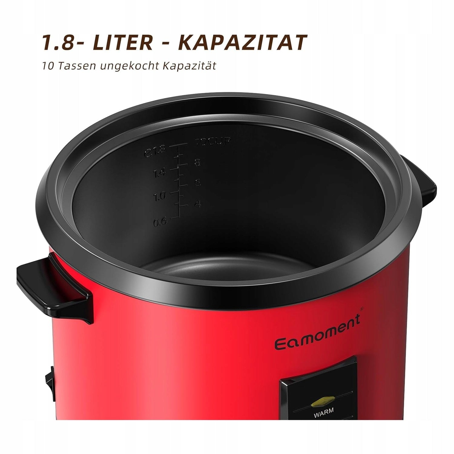 Rice Pots Black Cooking Rice 1.8L 700W Dominant color black