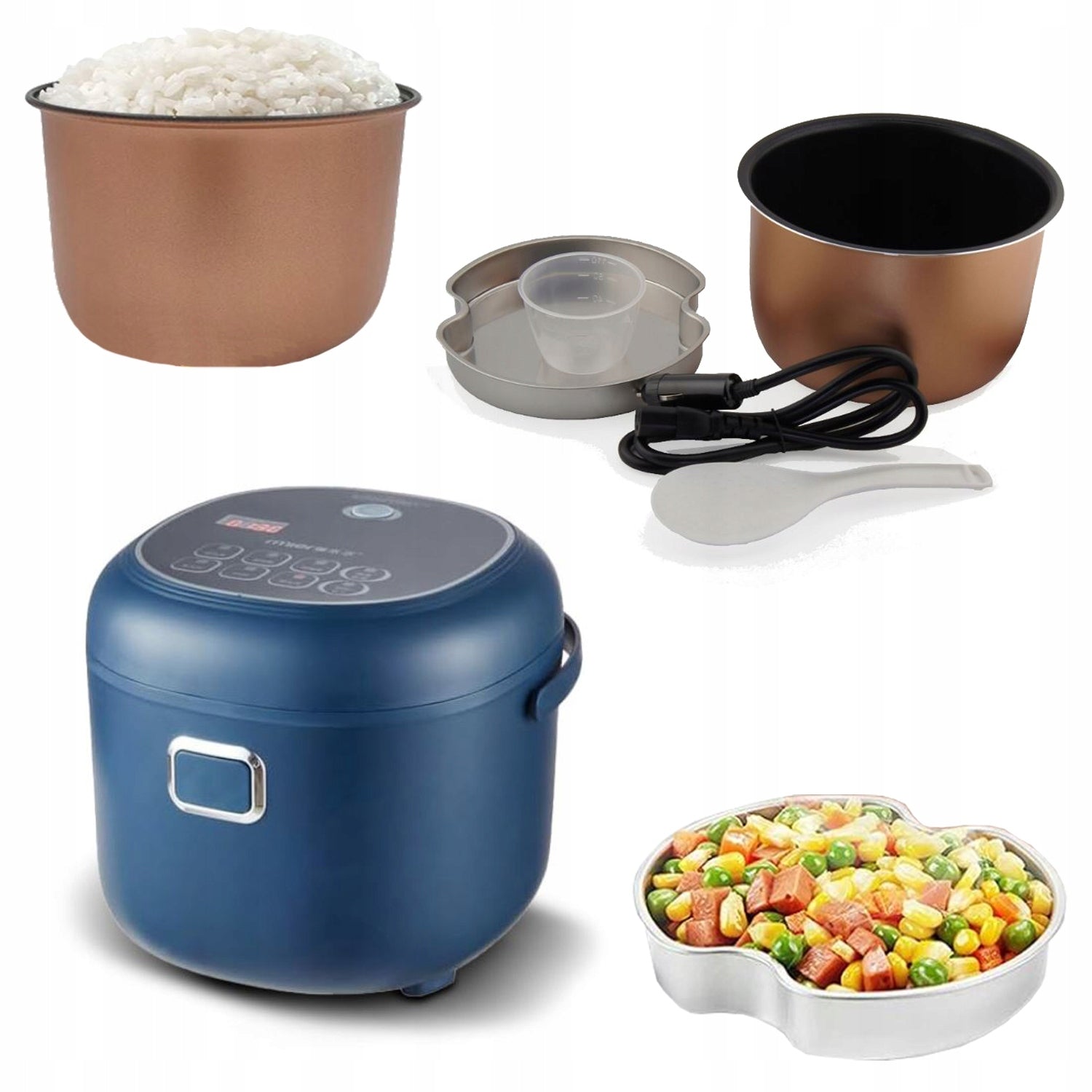 Rice cooker MULTICOOKER portable TOURIST 2l 200W 12V 24V tir