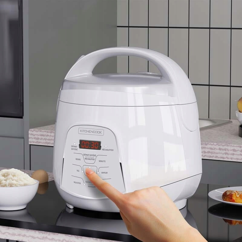 Rice cooker steamer yogurt maker 4 programs 2,2l Kitchencook KYOTO white Packaging status original