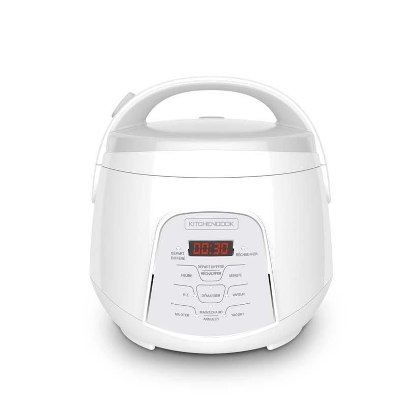 Rice cooker steamer yogurt maker 4 programs 2,2l Kitchencook KYOTO white