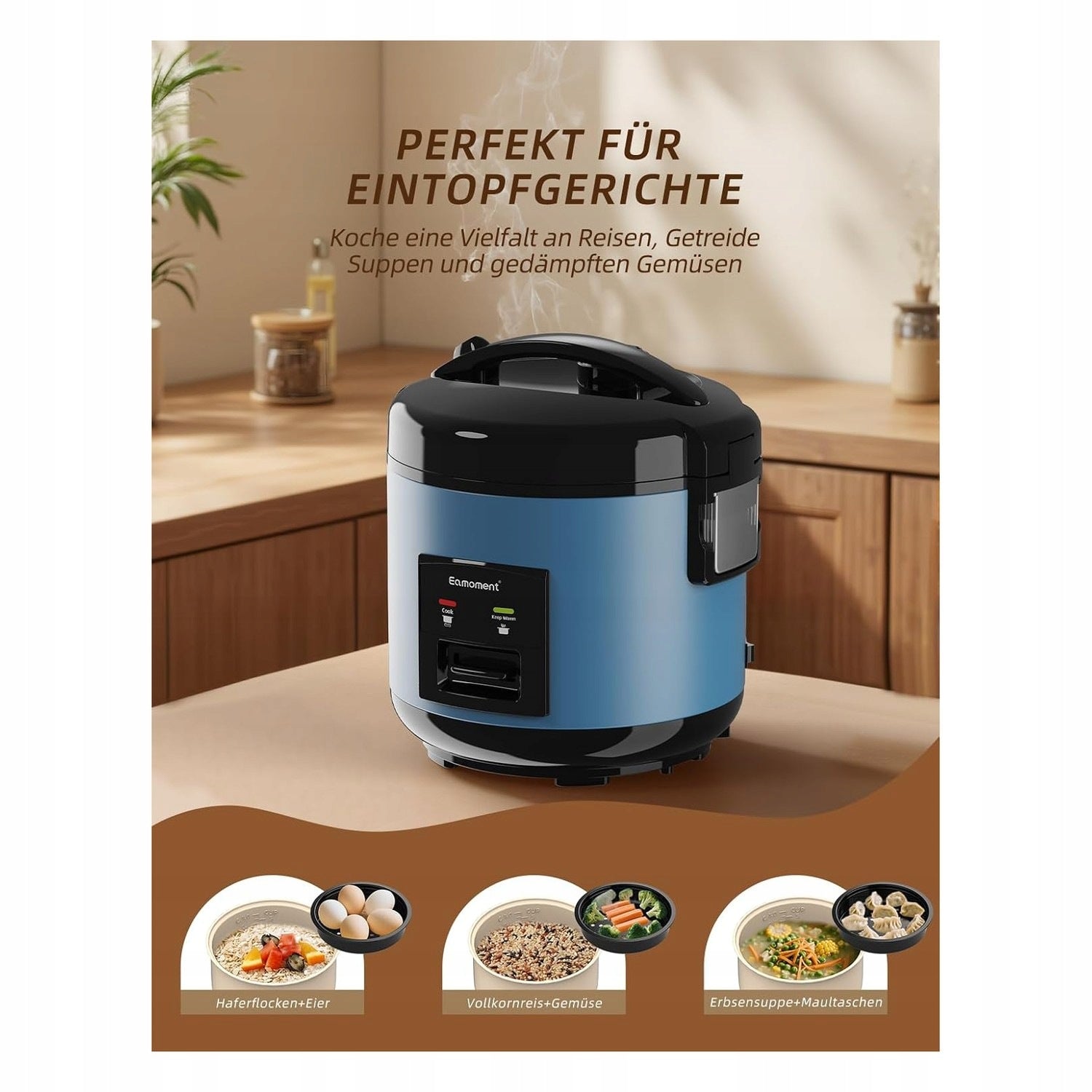 Rice pots 1 liter Steaming for 1-5 people Brand no brand