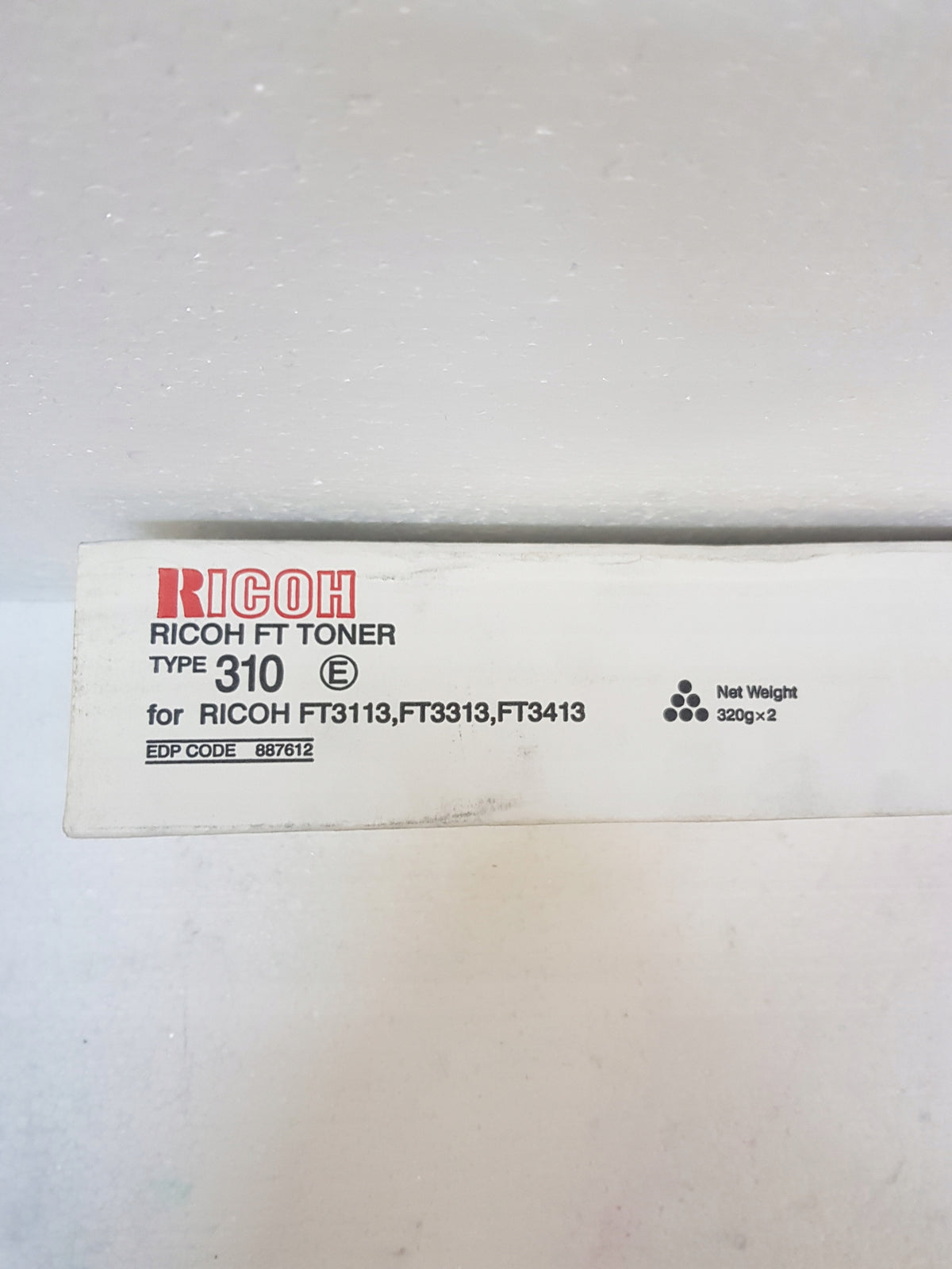 Ricoh TYPE 310 Black Toner (887612) Manufacturer Ricoh