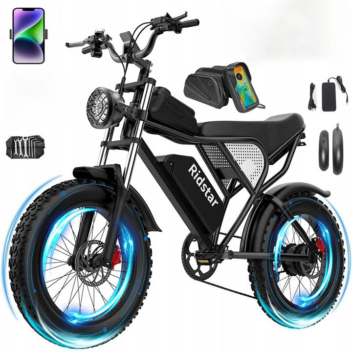Ridstar Q20 off-road electric vehicles 1000W 20Ah 55KM/H Oil brake