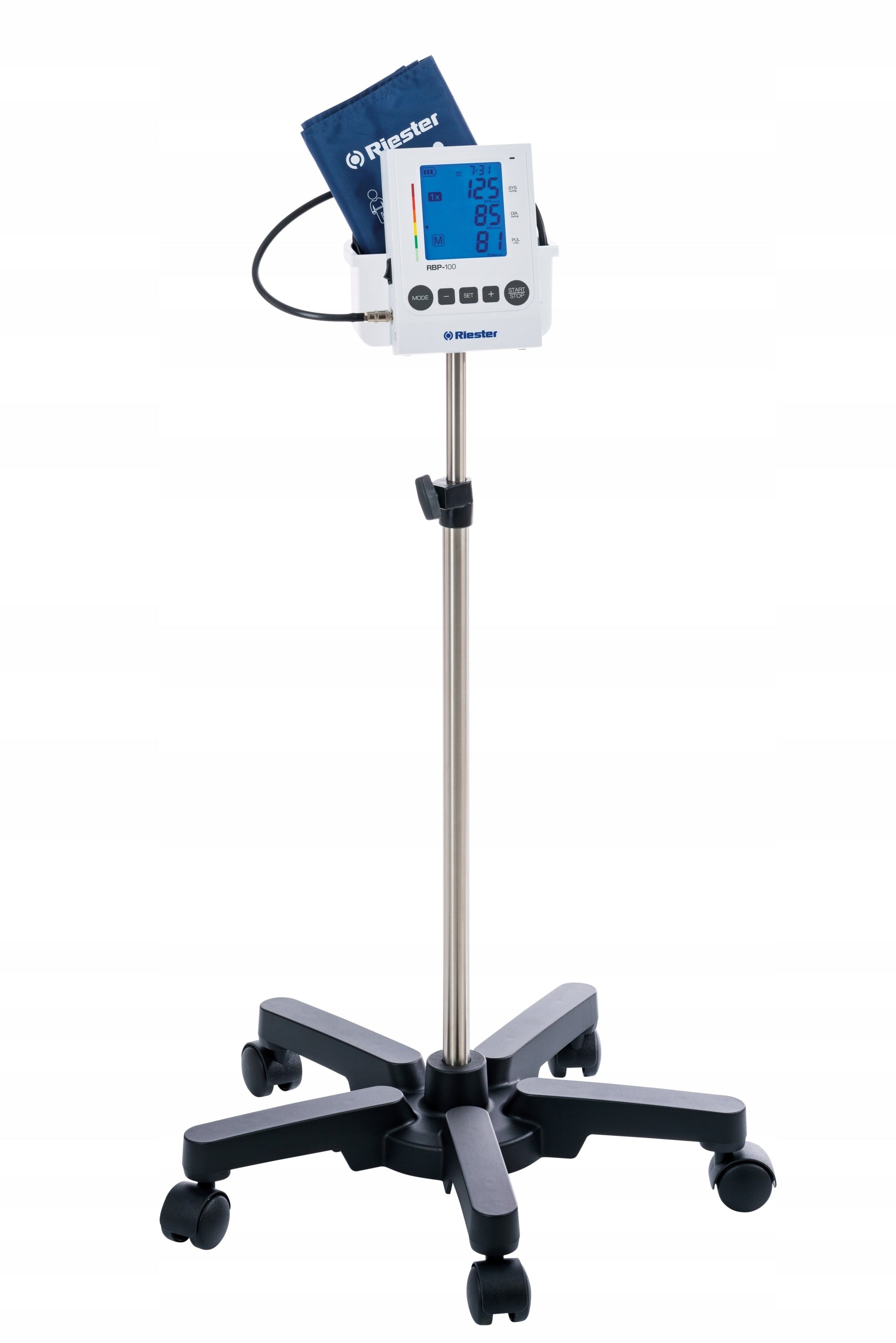 Riester Automatic blood pressure monitor RBP-100 on trolley AKU. cat.1741