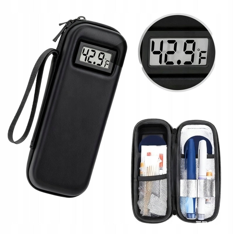 Rigid Matte Insulin Storage 2 Cooling Cartridge With Temperature