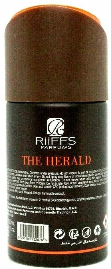 Riiffs Luxury The Herald 250 ml Deodorant Spray Packaging status original