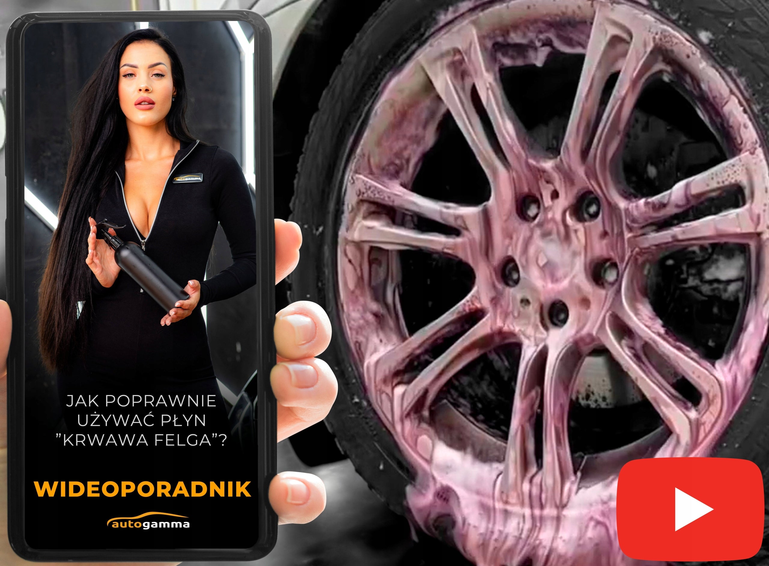 Rim Cleaner Premium Bloody Rim Bleeding Effect 500 ml Manufacturer Auto Gamma
