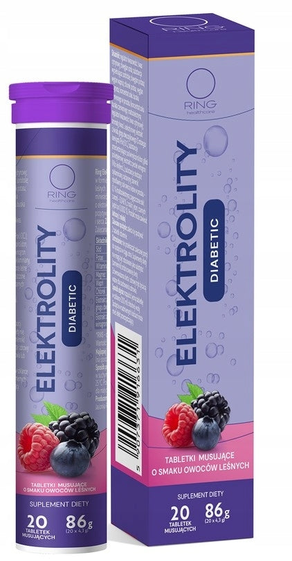 Ring Electrolytes for Diabetics, 20 effervescent tablets Medical device no