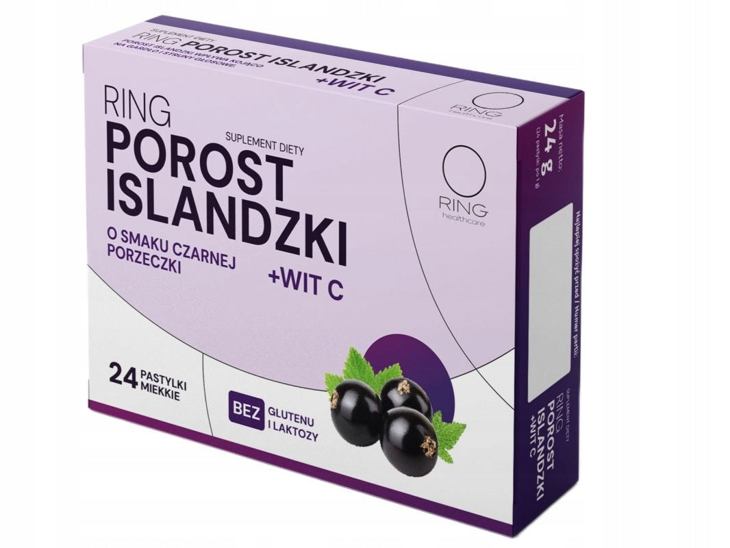 Ring Icelandic Lichen + Vitamin C, 24 lozenges