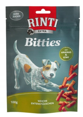 Rinti Extra Bits 100g Duck Kiwi Pineapple Brand Rinti