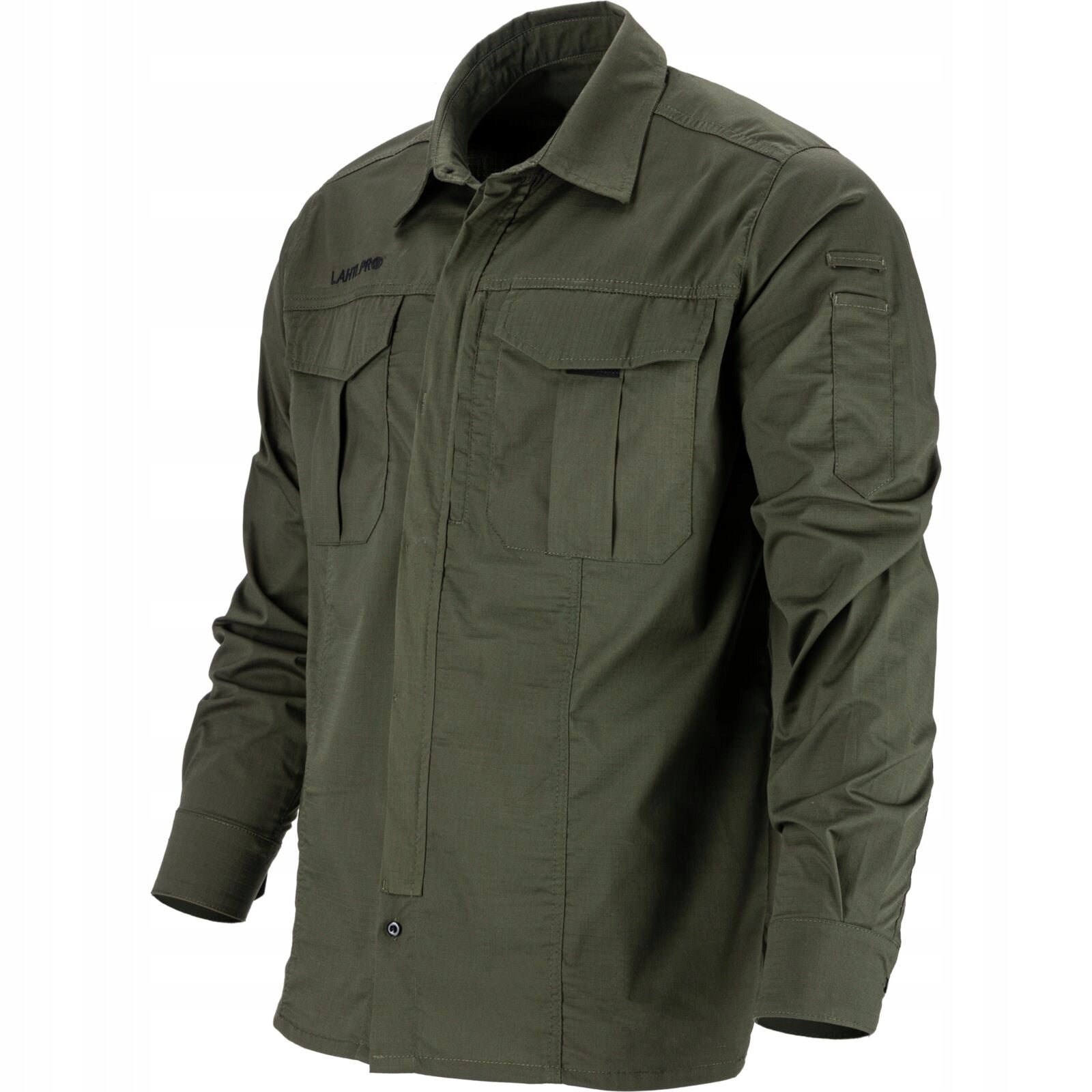 Rip-Stop Shirt Men's Work Casual Green Durable XL Lahti Pro Brand Lahti Pro
