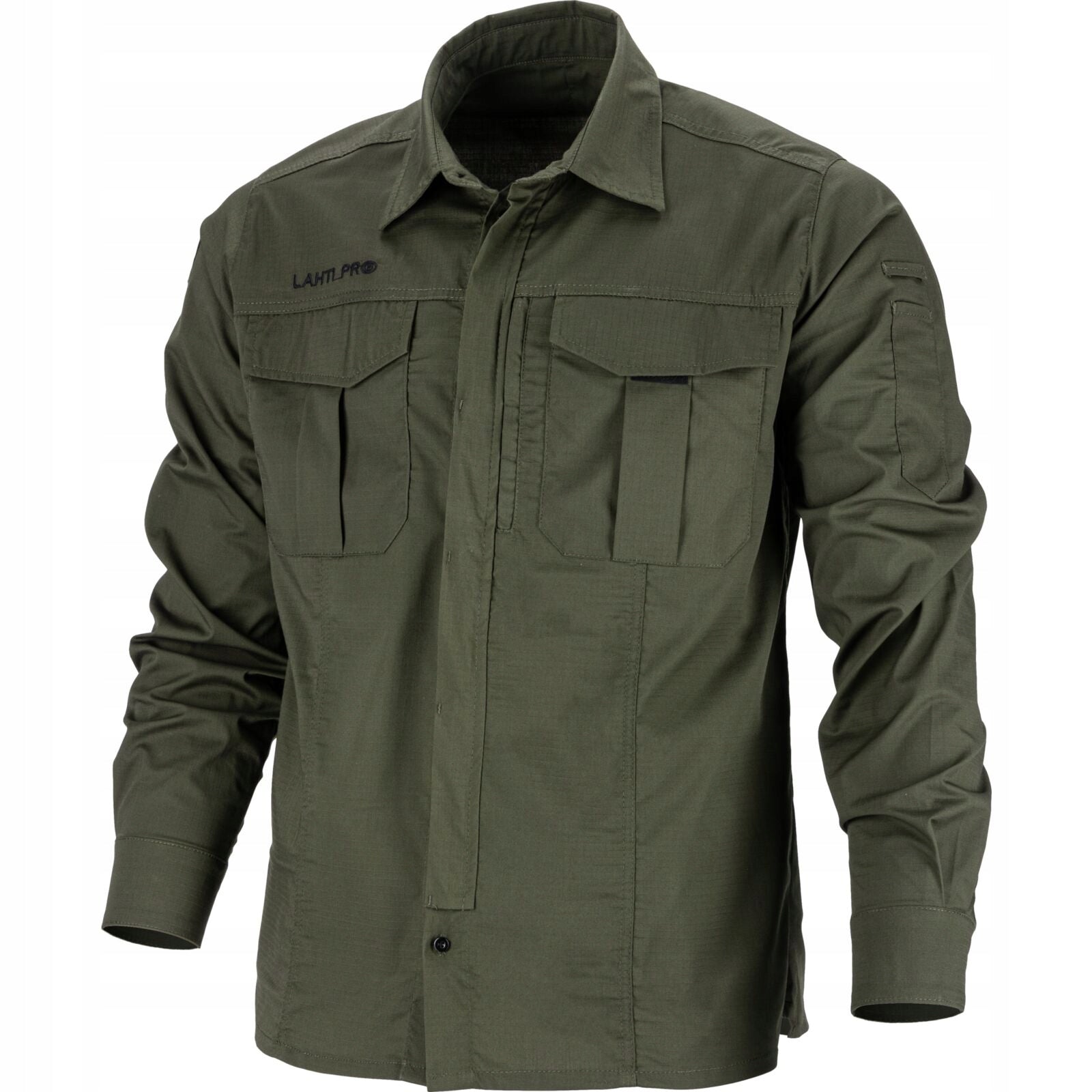 Rip-Stop Shirt Men's Work Casual Green Durable XL Lahti Pro