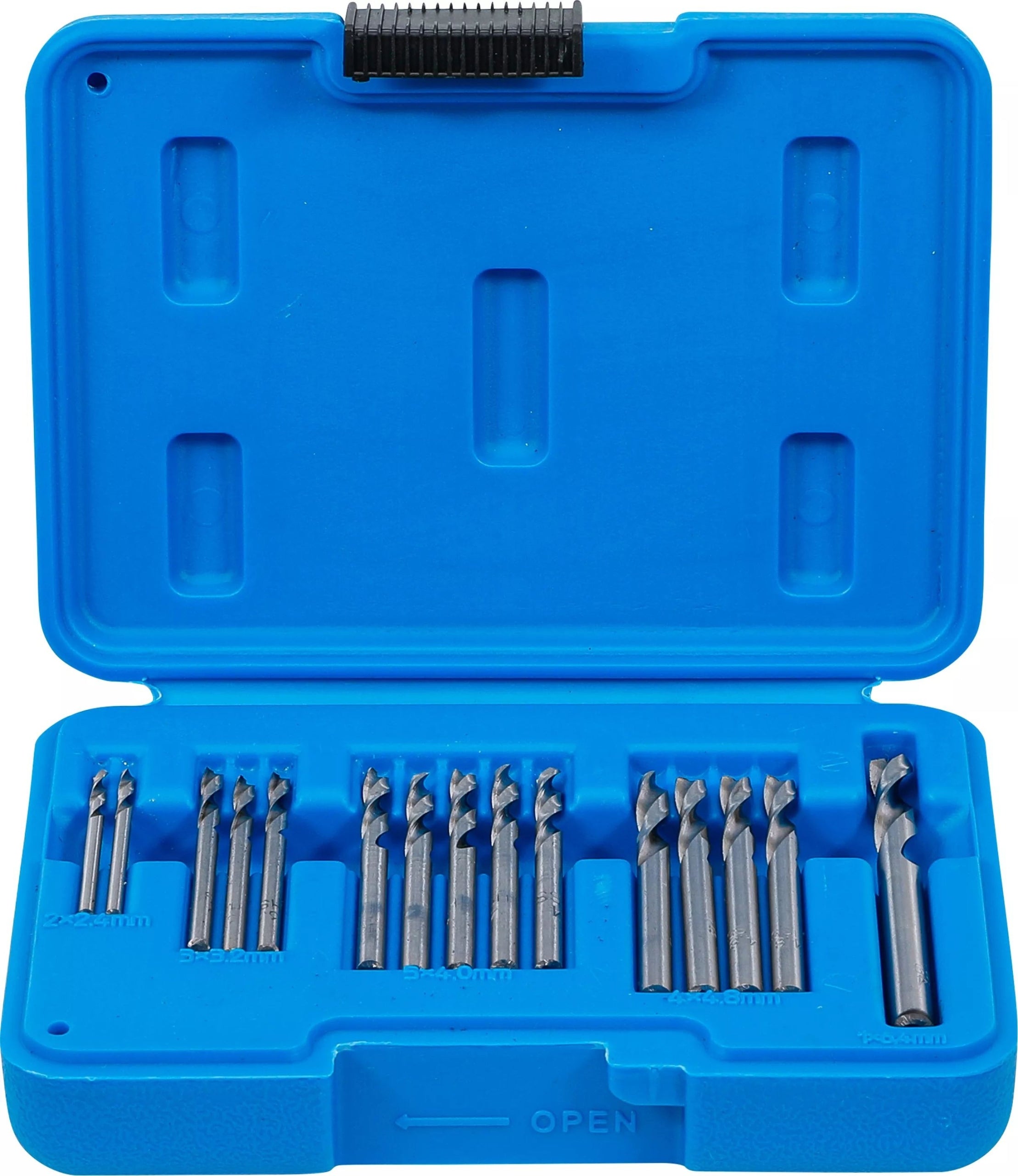 Rivet Drill Bits 2,4-6,4mm Drill Bit Set 15pcs HSS, BGS-Germany Brand BGS Technic