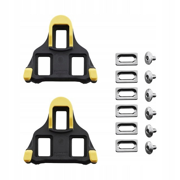 Road blocks for Pedals SPD-SL SHIMANO SM-SH11 yellow 6 deg. clearance