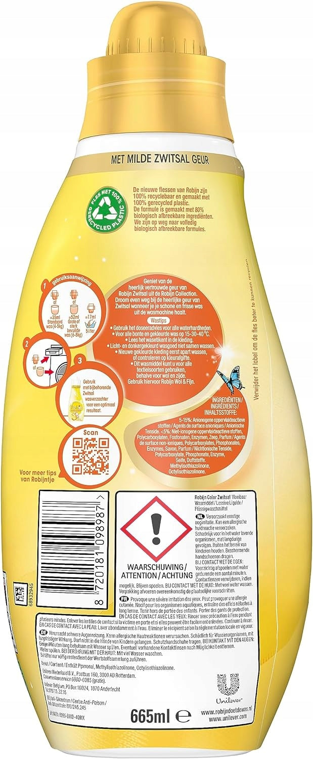 Robijn Small & Powerful Liquid Detergent Color Zwitsal 19 Washes 665 ml Trade name other
