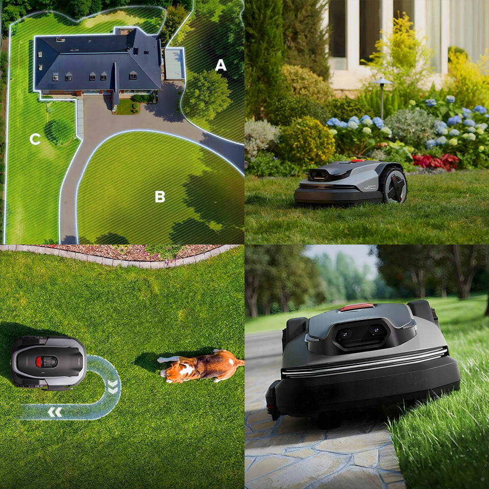 Roborock RockMow S115 GPS RTK VSLAM without cable up to 1500m2 Mowing performance 1500 m²
