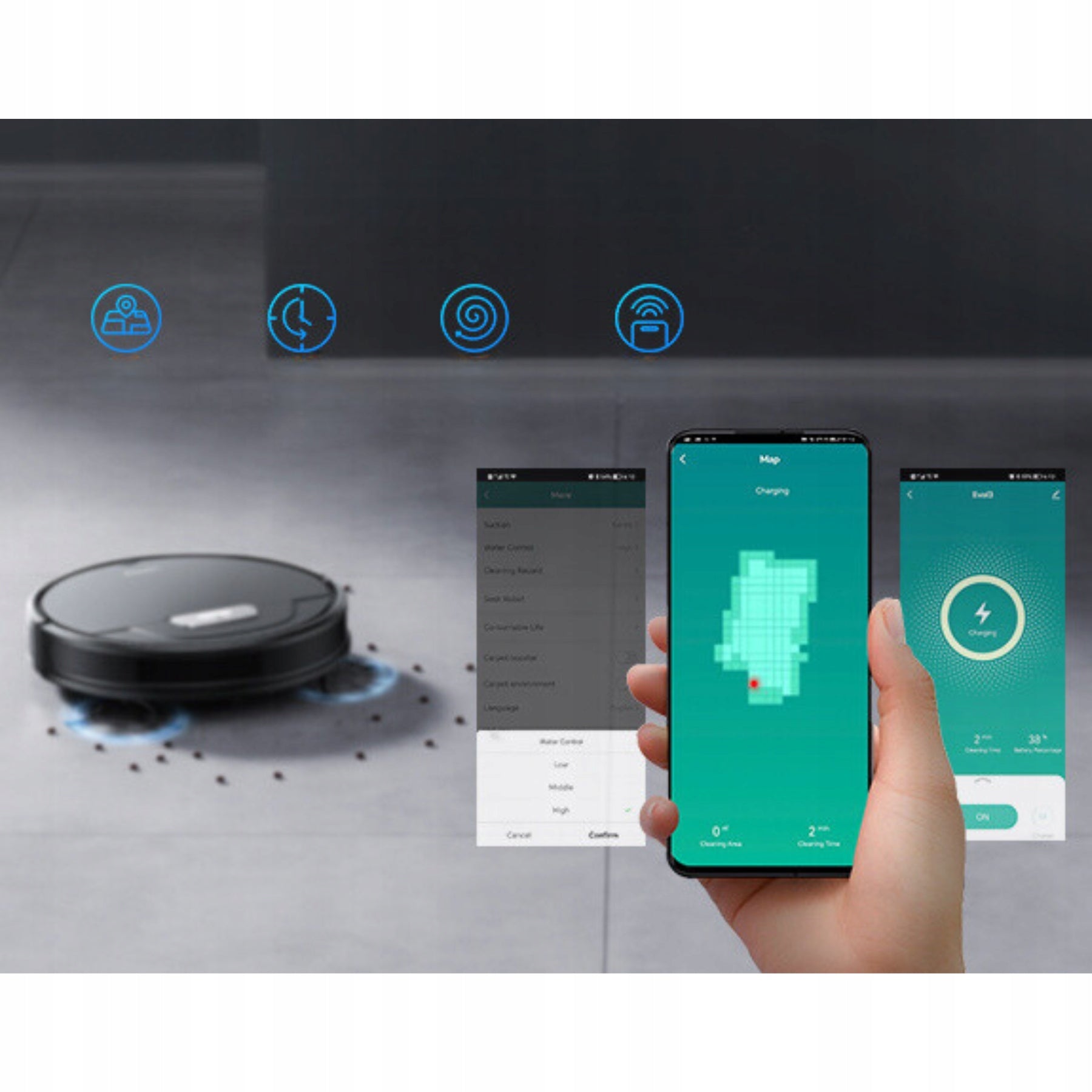 Robot Cleaning 3in1 Automatic Vacuum Cleaner With Mopping Function Application EAN (GTIN) 8023453335781