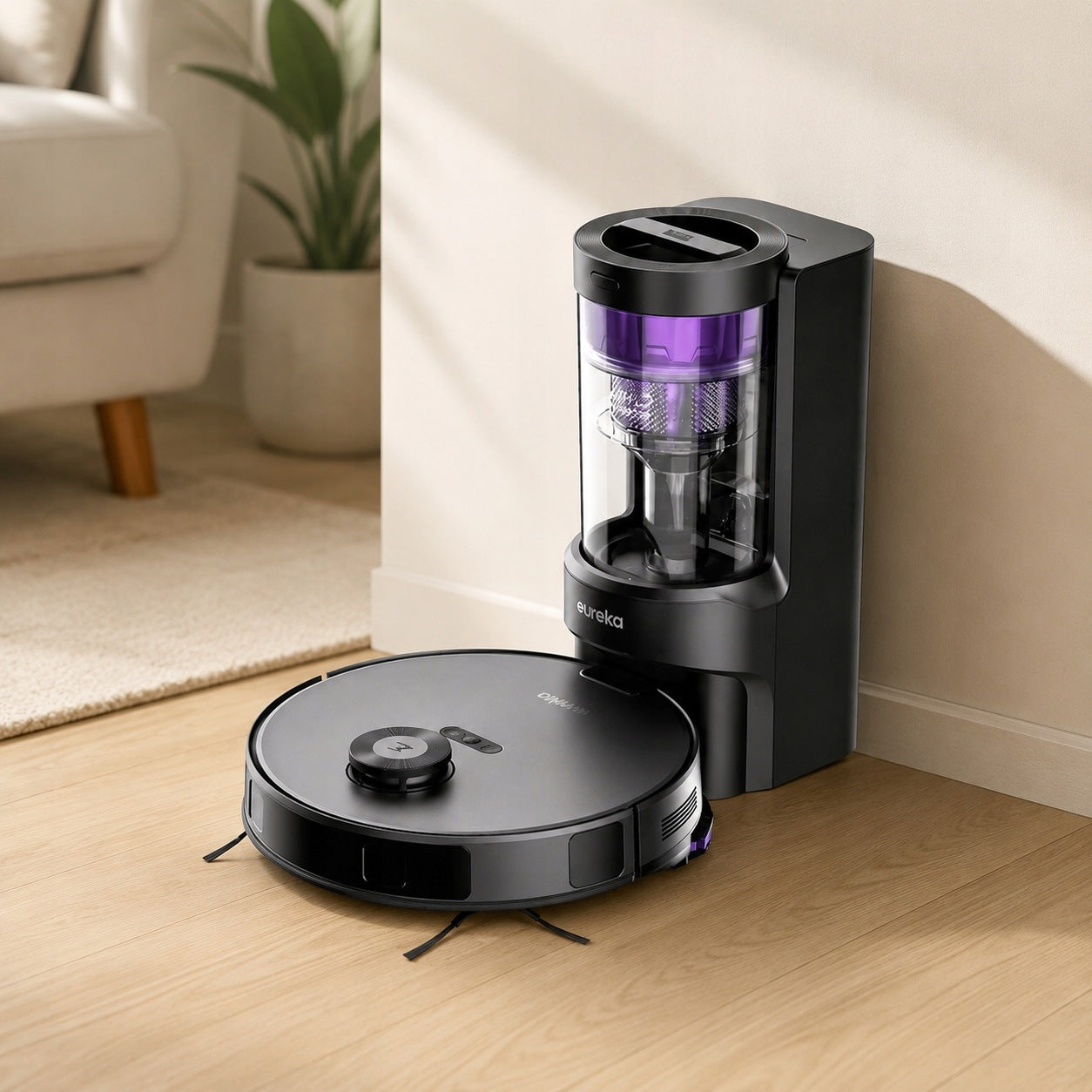 Robot Cleaning Eureka E10s 4000PA Home Station Mopping Vacuuming Manufacturer code E10S