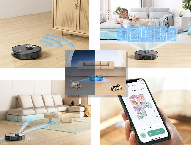 Robot Cleaning Mopping Function S5 Wireless Laser Mapping 3in1 Brand Tesvor