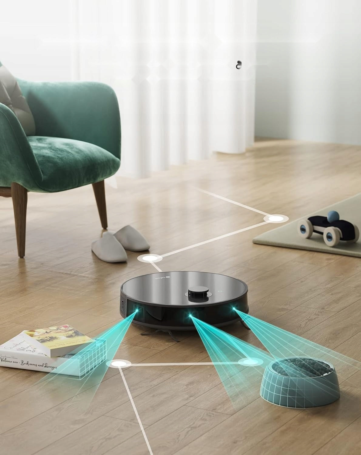 Robot Cleaning Vacuum Cleaner Mopping Lefant N3 6000Pa Lidar Black Manufacturer code AAAABBB1004685