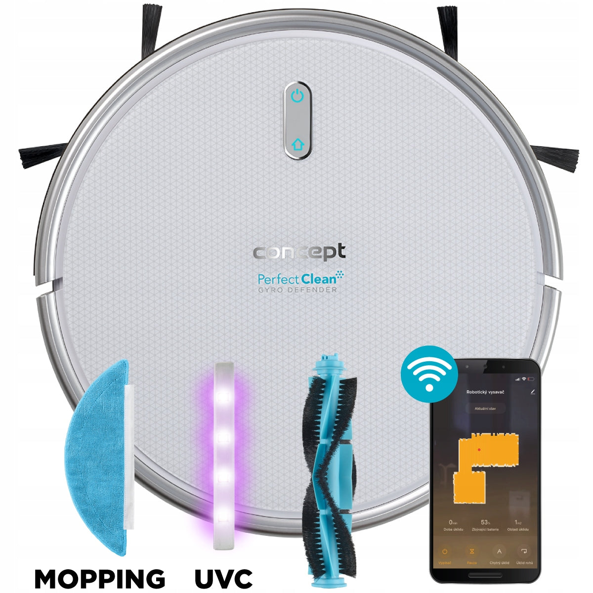 Robot Concept VR2020 cleaning with mopping 3in1