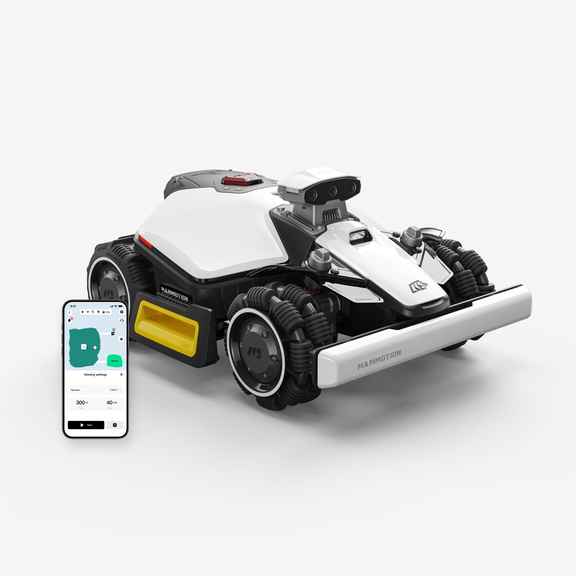 Robot Mower Mammotion LUBA mini 2 AWD 1000 Triple-Camera AI Vision NetRTK