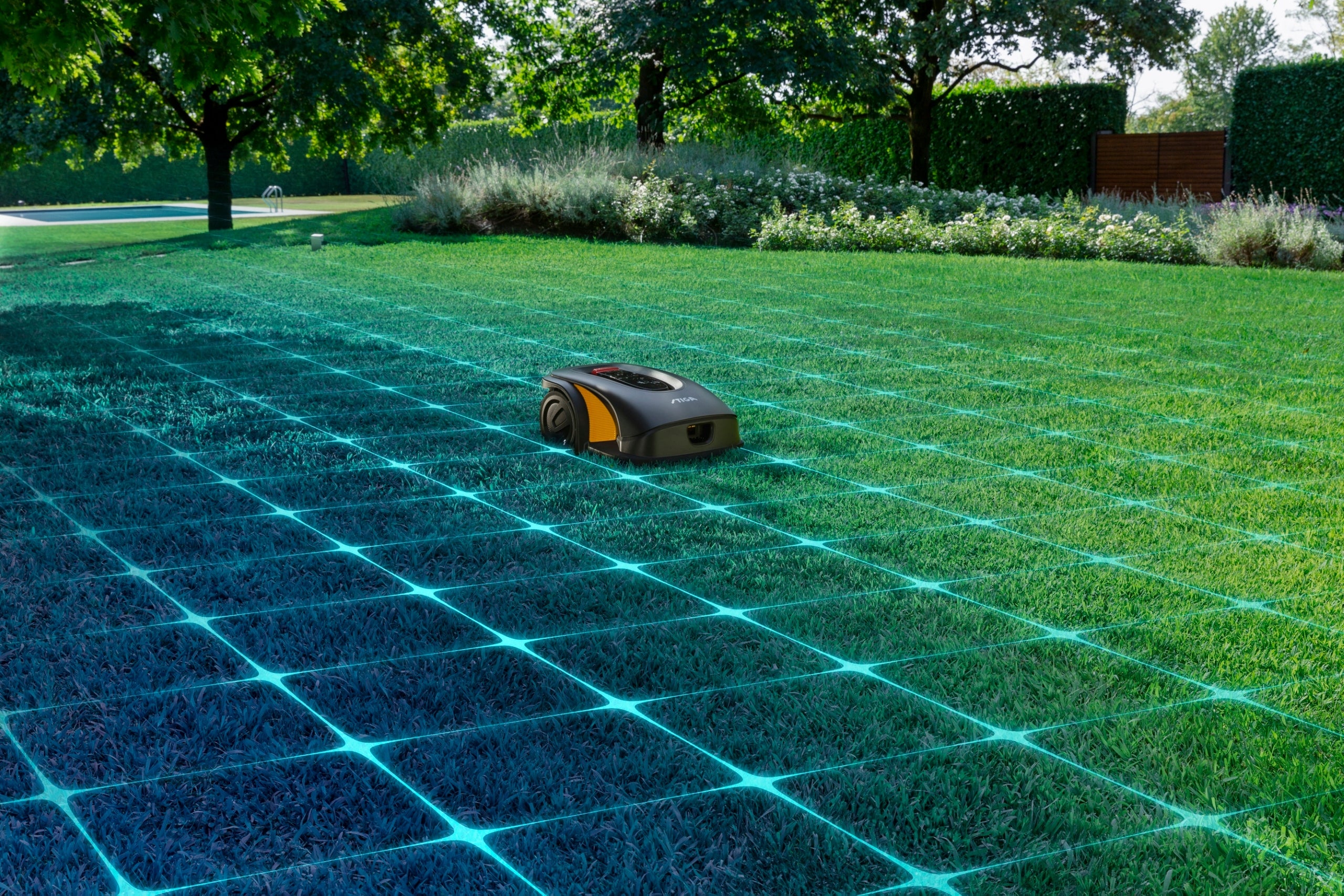 Robot Mowing AUTONOMOUS STIGA A 10000 Large Garden 12000m2 GPS 4G Data B/L Manufacturer code 2R9106228/ST1