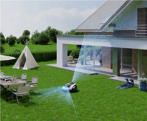 Robot Mowing Lawn Mower Automatic ECOVACS Without Cable + TRIMMER 1200 m2 Series ECOVACS GOAT