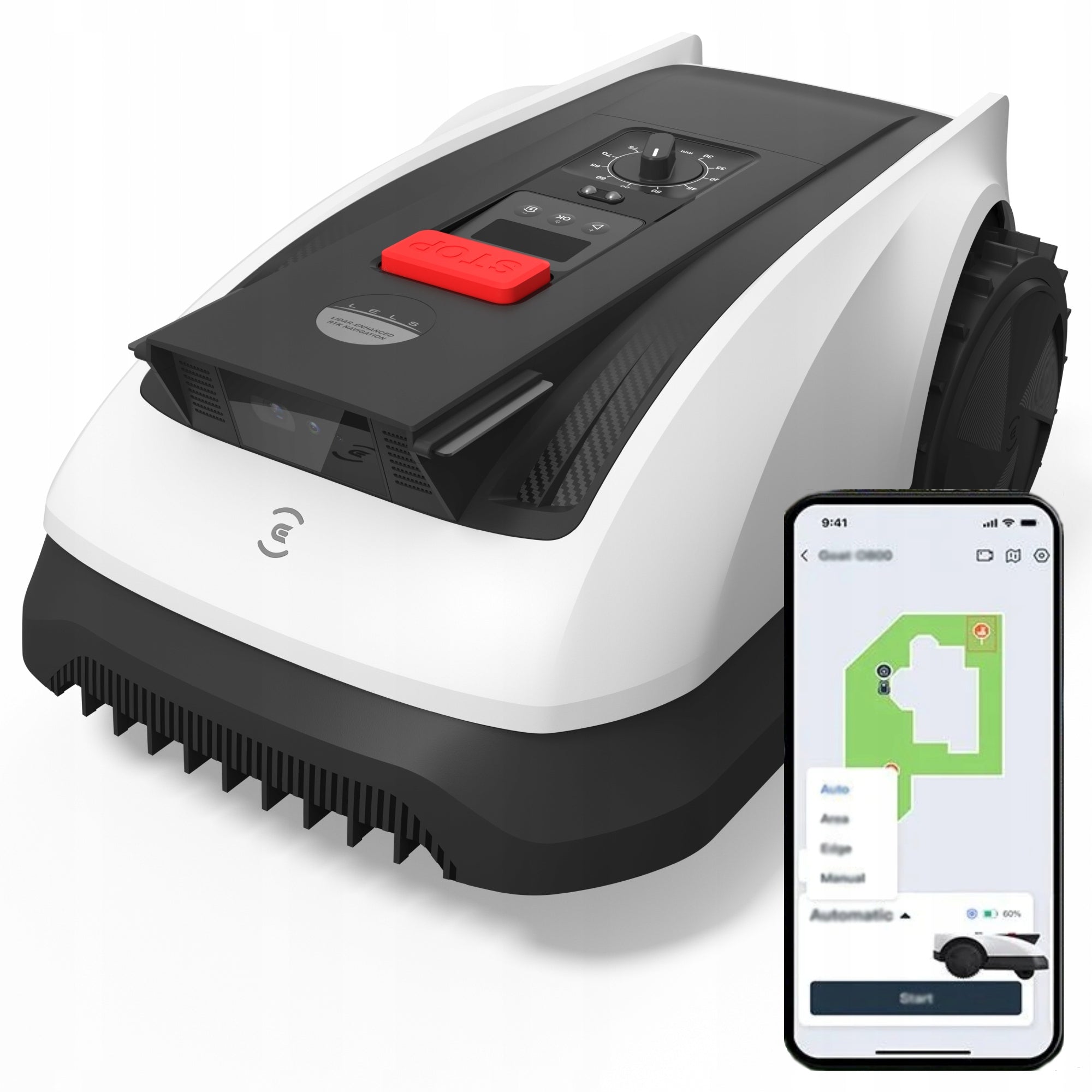 Robot Mowing Lawn Mower Automatic Ecovacs Goat O800 RTK 800m2 Without Cable