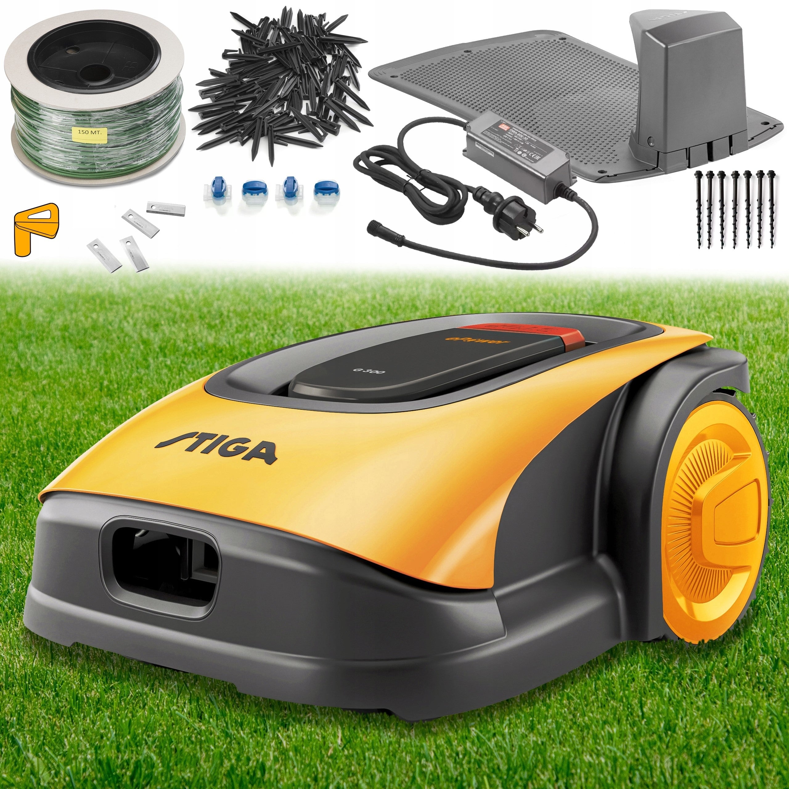 Robot Mowing Stiga G300 Brushless Automatic Application BT 4 Blades