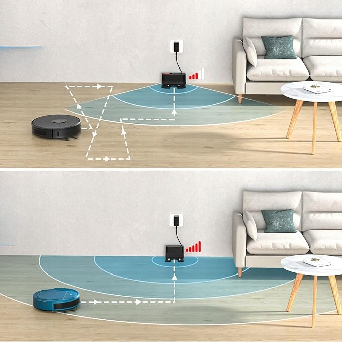 Robot Vacuum Cleaner 2200 Pa Wi-Fi Self-Charging Green MiniOKP K2P Brand OKP