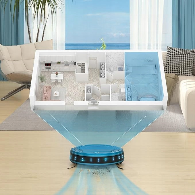 Robot Vacuum Cleaner 2200 Pa Wi-Fi Self-Charging Green MiniOKP K2P Dominant color green