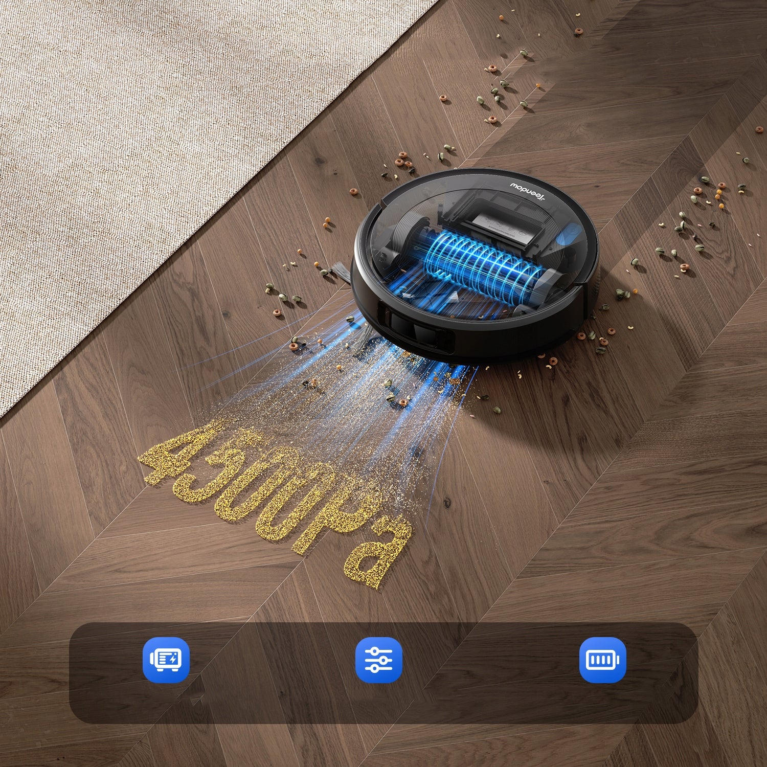 Robot Vacuum Cleaner 4500Pa Smart Navigation App Auto Charging Brand no brand